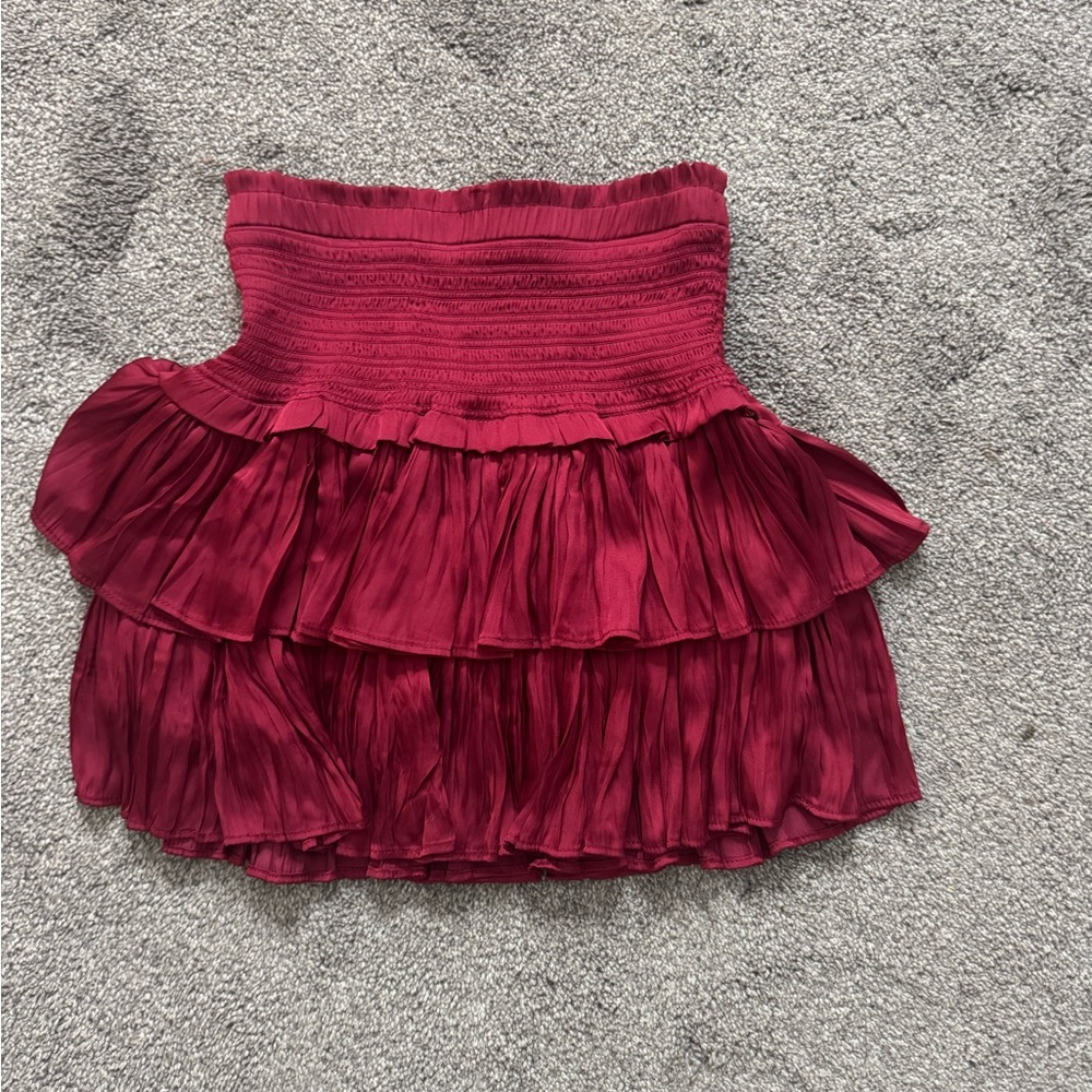 Pants Store Women’s High Waisted Skirt - Red - Size S